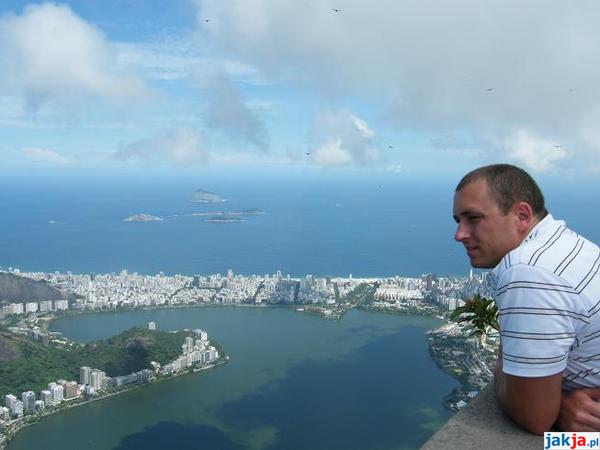 Widok z gry Corcovado na Rio de Janeiro